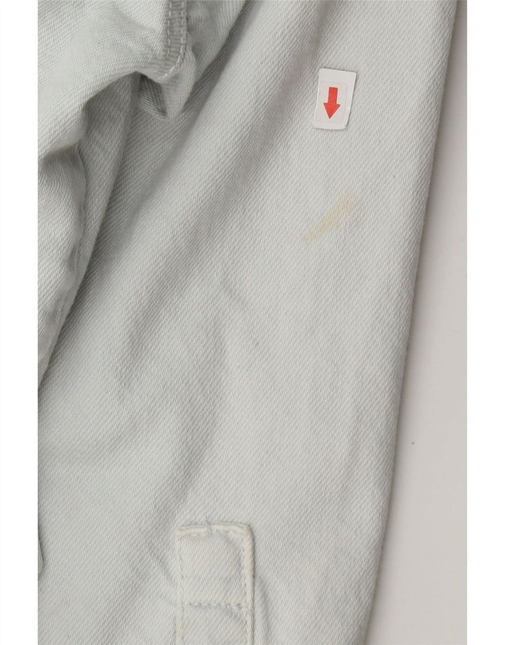 Camisa jeans oversized Zara feminina UK 14 algodão azul médio