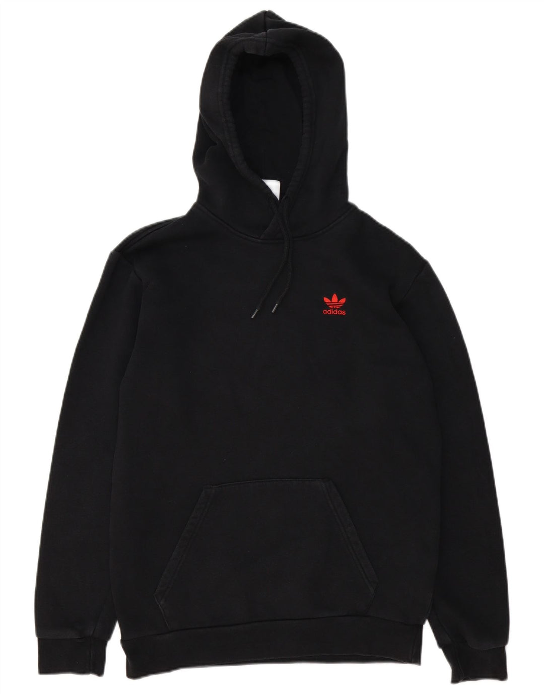 Adidas Mens Hoodie Jumper Pequeno Algodão Preto