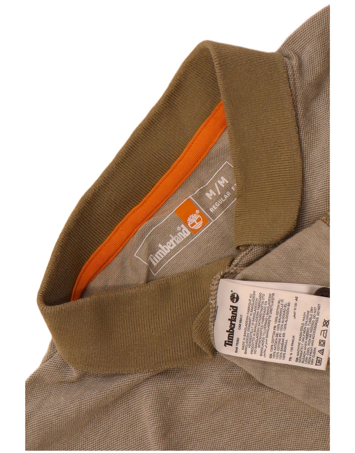 Camisa polo masculina Timberland Regular Fit médio algodão cáqui