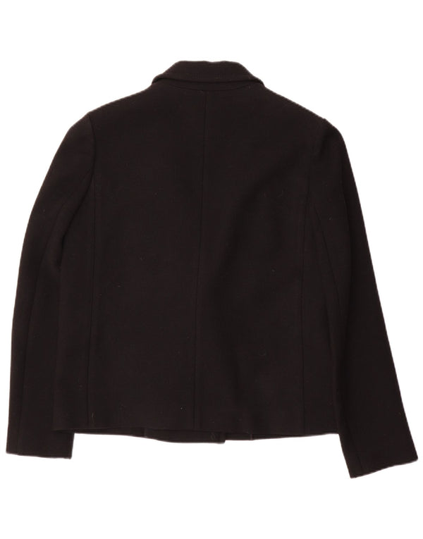 Jaqueta blazer feminina Iceberg com corte solto e peito duplo IT 40 pequena preta