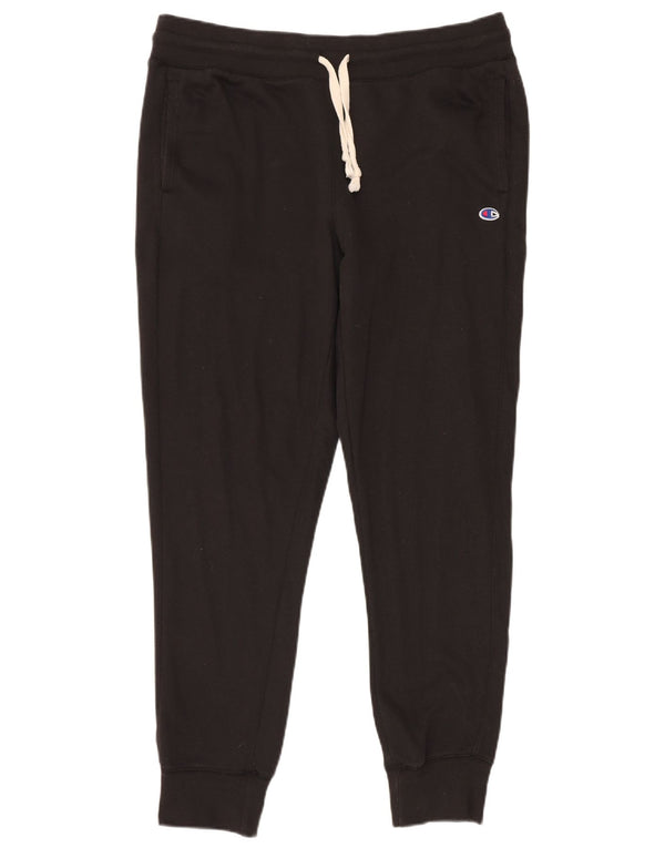 Calça esportiva masculina Champion Joggers grande algodão preto