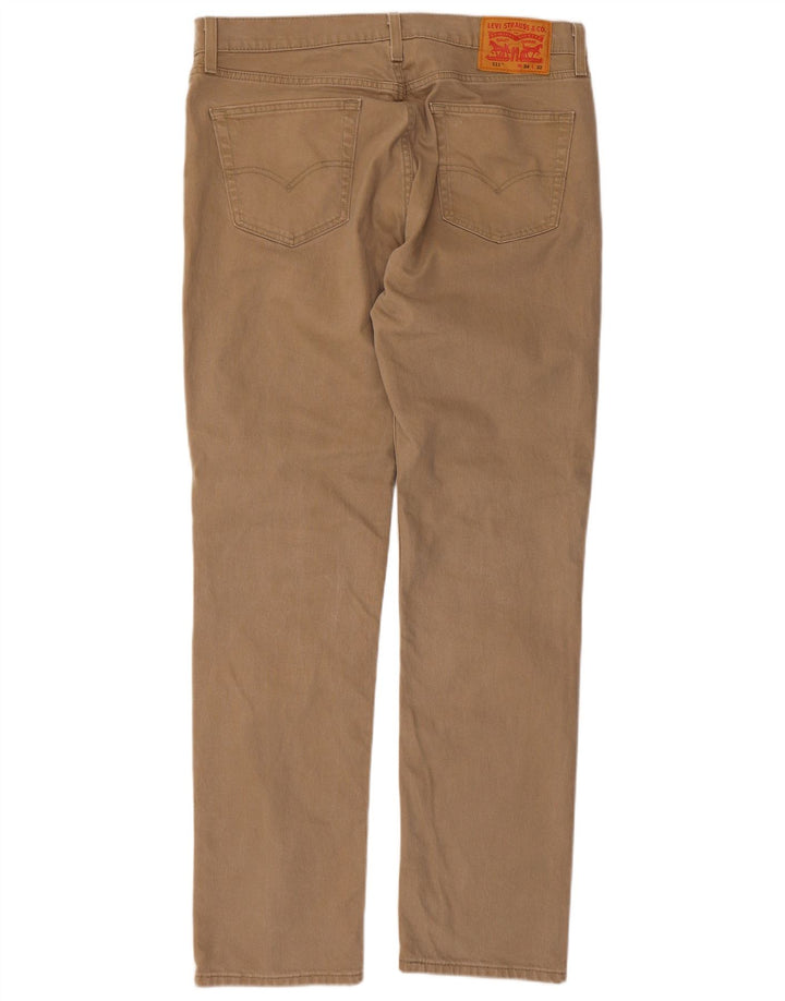 Jeans Levis 511 Slim Masculino W34 L32 Algodão Bege