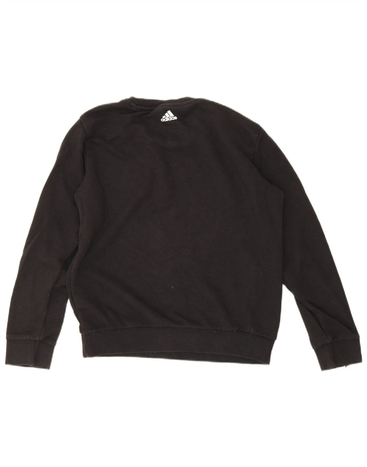 Adidas feminino gráfico oversized moletom jumper reino unido 8/10 pequeno preto