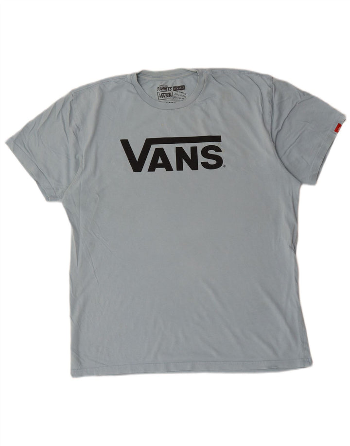 Camiseta Vans masculina gráfica grande algodão azul