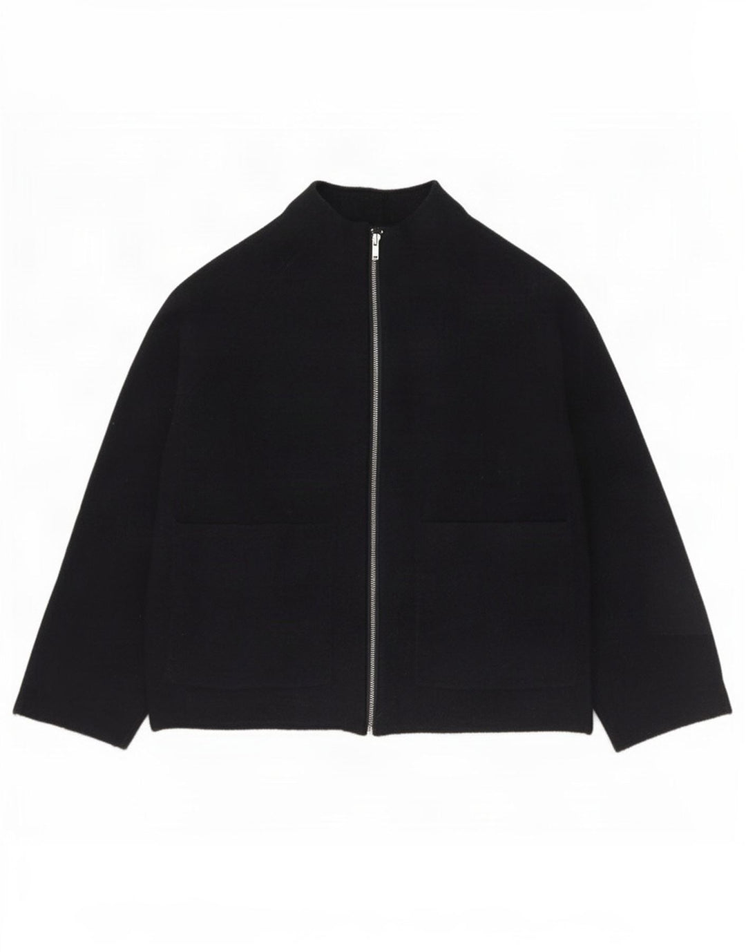 Suéter cardigã feminino Cos de grandes dimensões UK 6 XS azul marinho lã