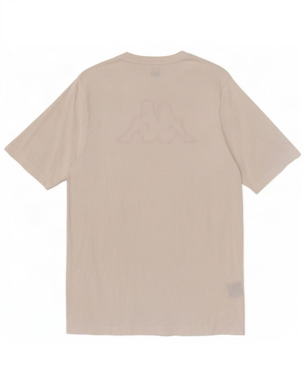 Camiseta gráfica masculina Kappa Top grande de algodão branco