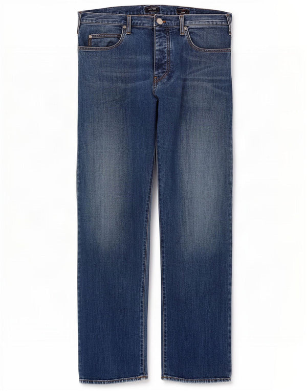 Jeans retos femininos Armani W36 L30 algodão azul