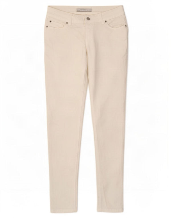 Zara Jeans Skinny Feminino EU 40 Médio W30 L30 Algodão Branco