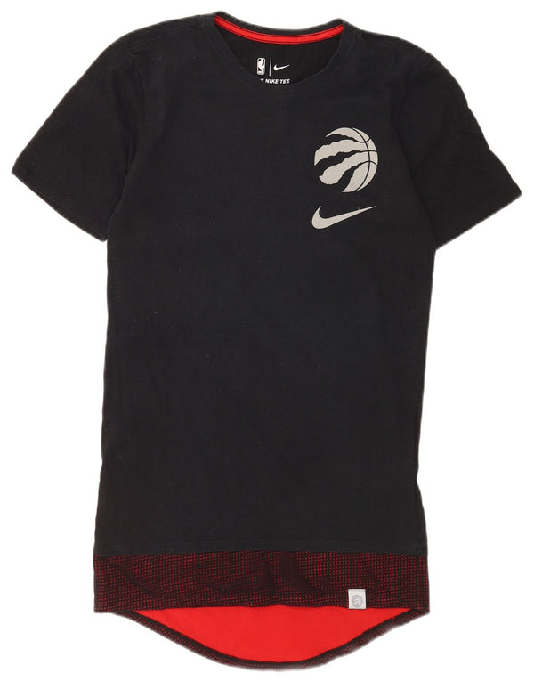 Camiseta Nike masculina com corte atlético gráfico top pequeno algodão preto manchado