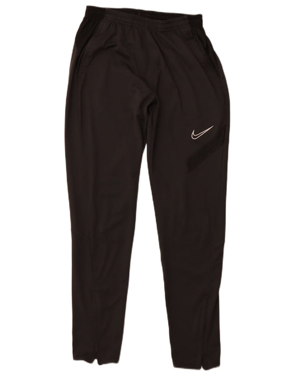 Calça de treino masculina NIKE Dri Fit pequena preta de poliéster