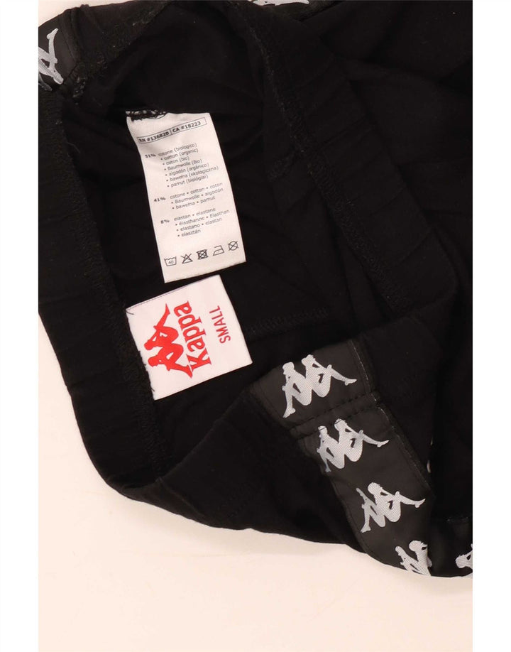 Leggings Kappa Feminino UK 8 Pequeno Algodão Preto