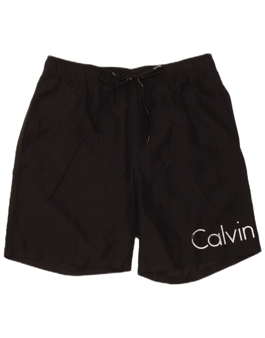 CALVIN KLEIN Calção de banho masculino gráfico grande poliéster preto