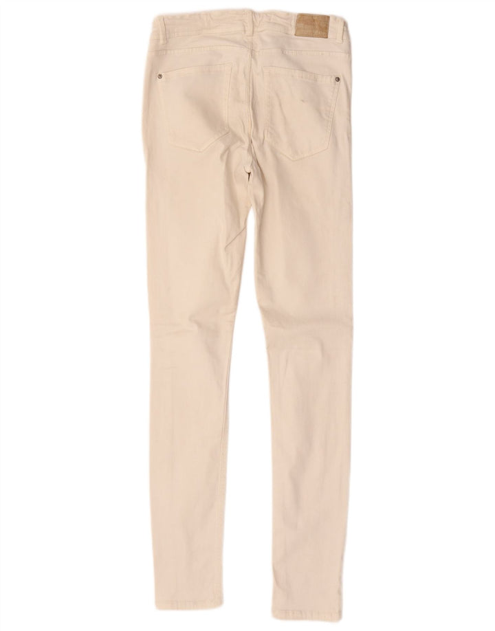 Calça jeans skinny feminina Zara W28 L31 bege
