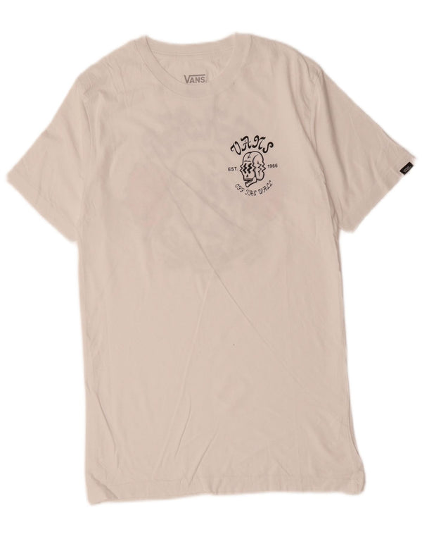 Camiseta Vans Masculina Classic Fit Graphic Top Pequeno Algodão Branco