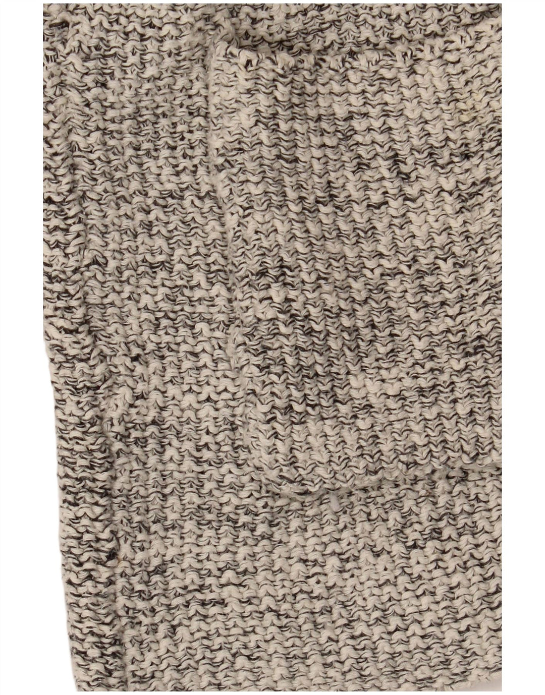 Suéter cardigã aberto feminino Zara Reino Unido 14 cinza médio manchado