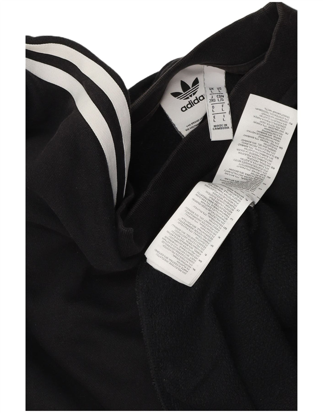 Adidas feminino gráfico moletom jumper UK 16 grande bloco colorido preto