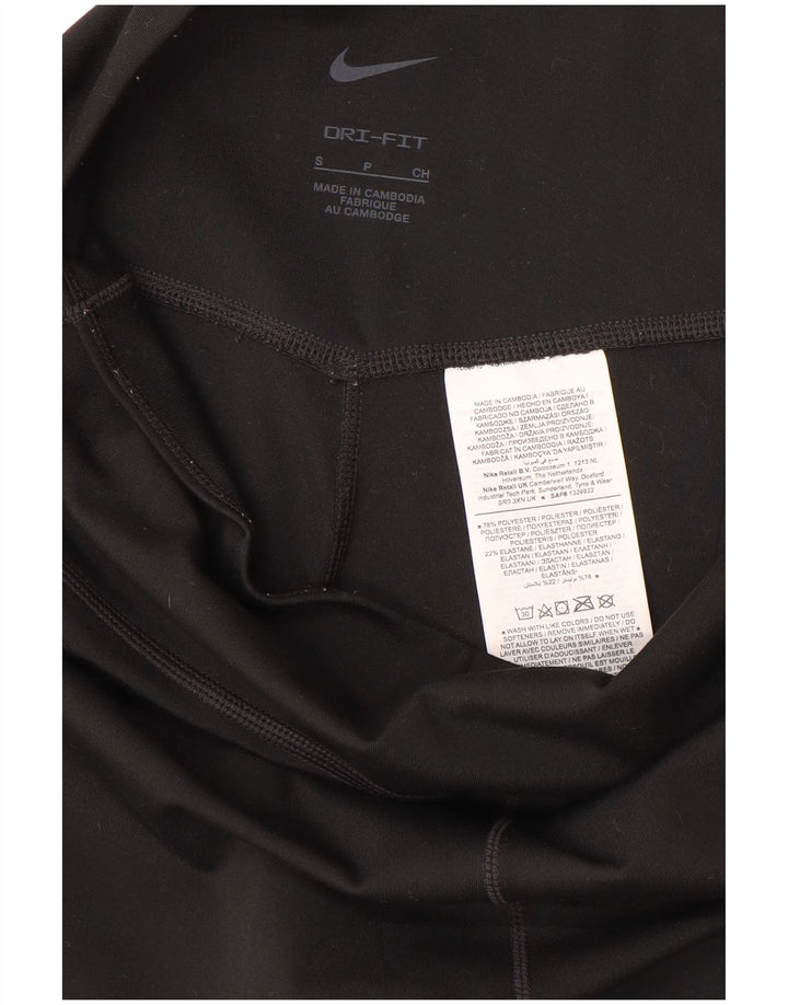 Leggings Nike Dri Fit Capri UK 10 Pequeno Poliéster Preto
