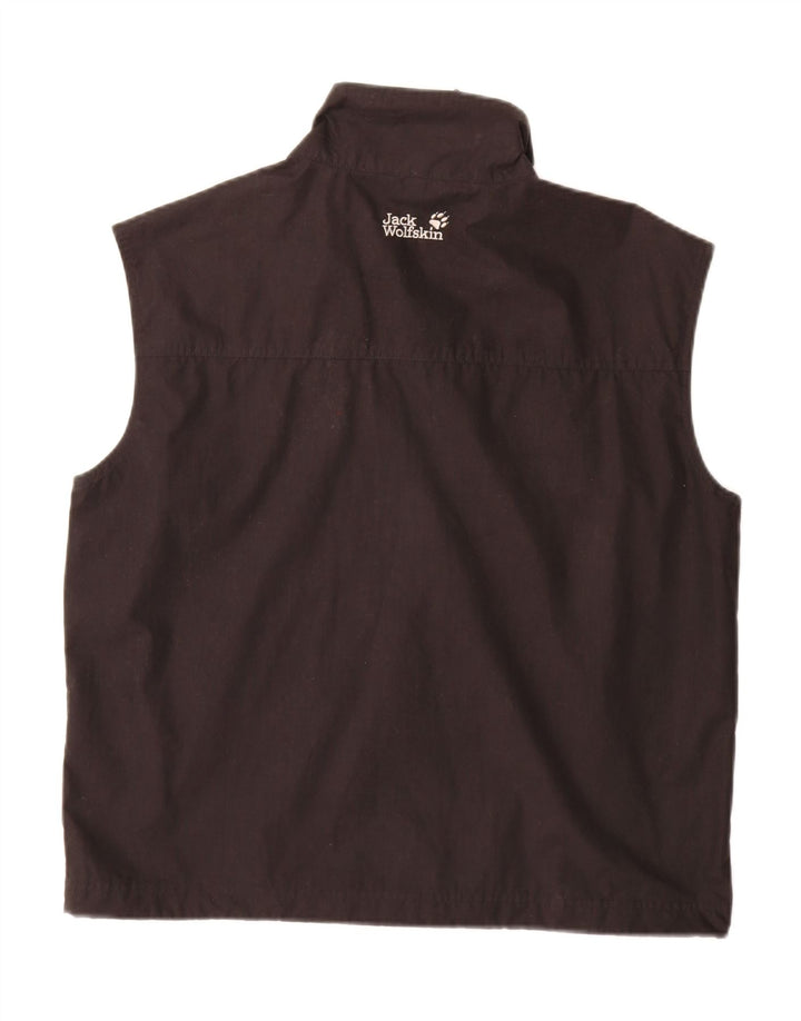 Jaqueta masculina sem mangas Jack Wolfskin com top de treino Reino Unido 36/38 médio preto