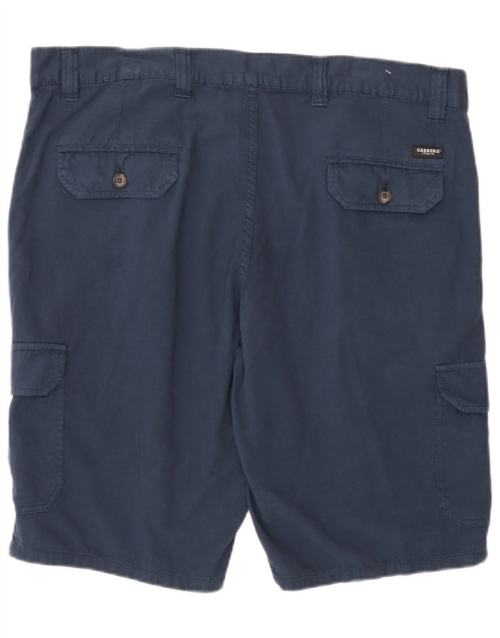 Carrera Mens Cargo Shorts IT 52 XL W36 Azul Marinho Algodão
