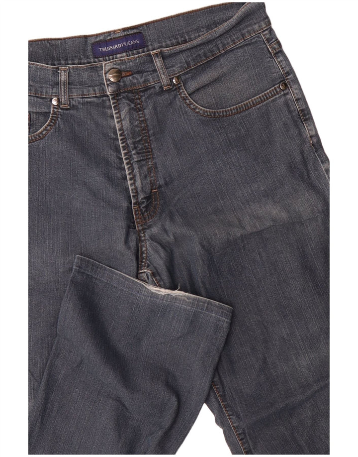 Trussardi Mens Straight Jeans IT 49 Médio W33 L30 Azul Algodão