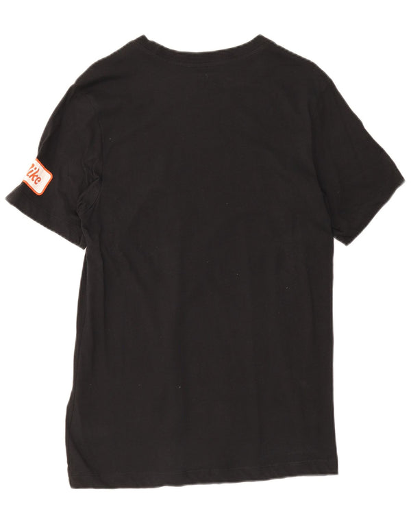 Camiseta Nike Masculina Dri Fit Graphic Top Pequeno Algodão Preto