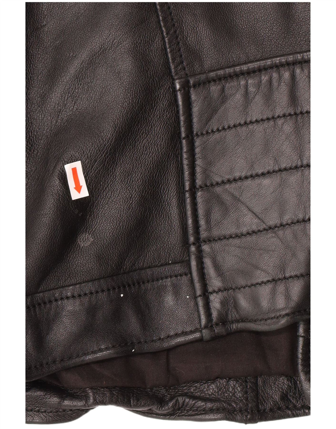 Jaqueta masculina de couro para motociclista Freaky Nation Reino Unido 38 couro preto médio