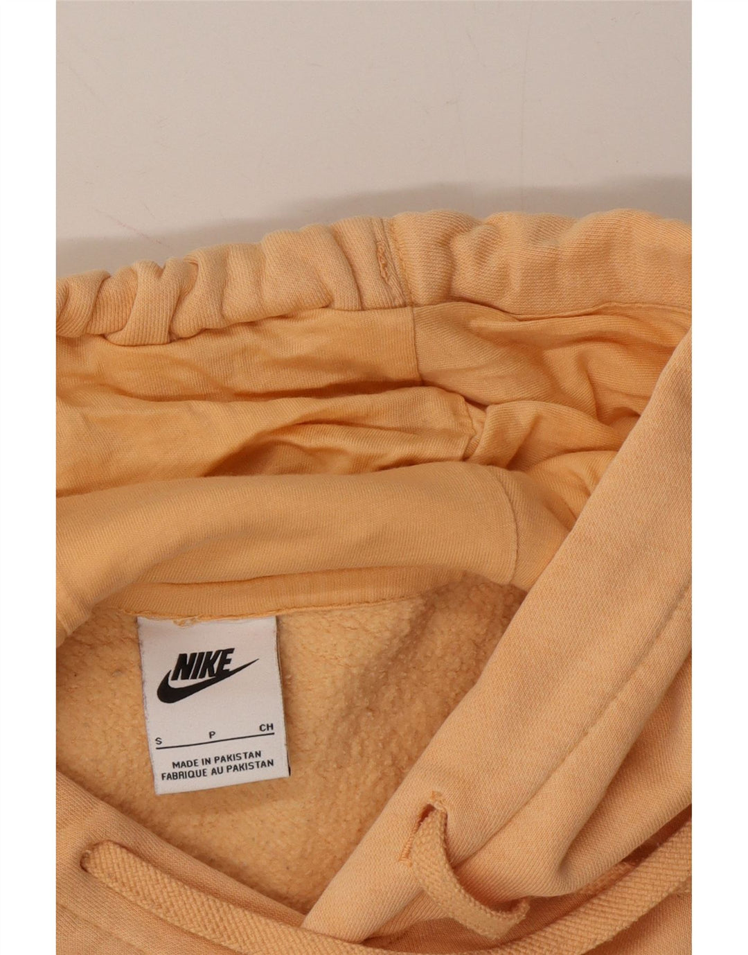 NIKE Mens Hoodie Jumper Pequeno Laranja Algodão