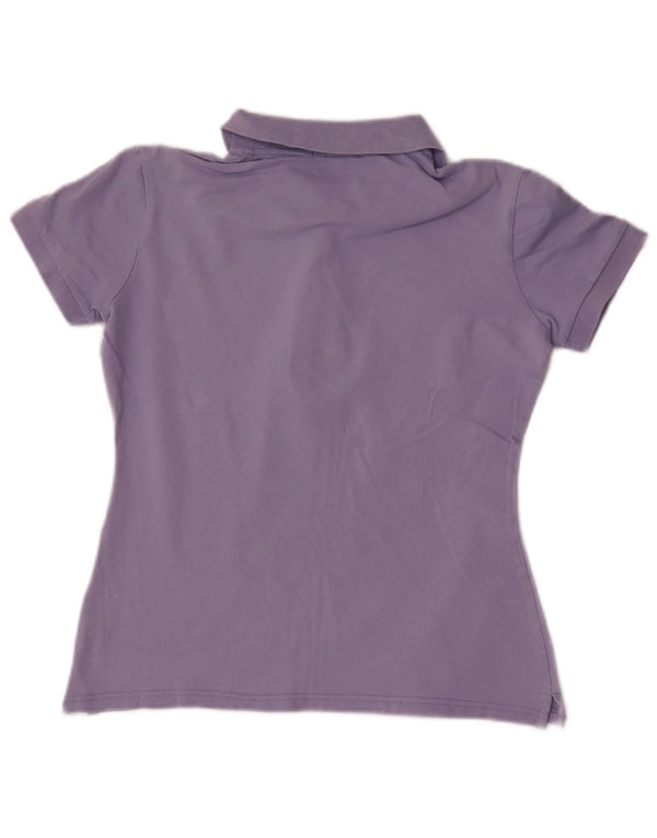 Camisa polo feminina Geox Regular Fit UK 10 pequena roxa