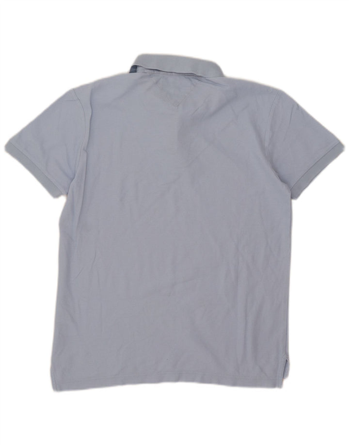 Camisa polo masculina Tommy Hilfiger Regular Fit algodão azul médio