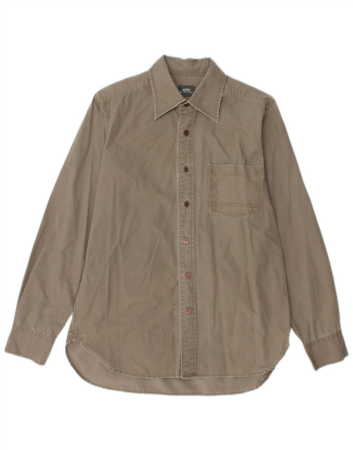 Camisa masculina G-STAR algodão cinza médio