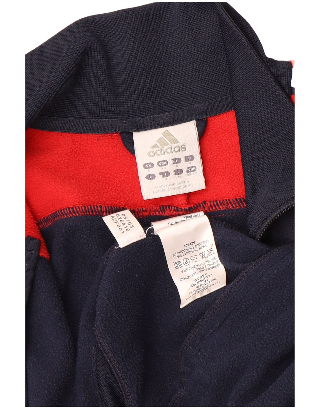 Adidas Mens Climawarm Tracksuit Top Jacket Pequeno Azul Marinho Colorblock