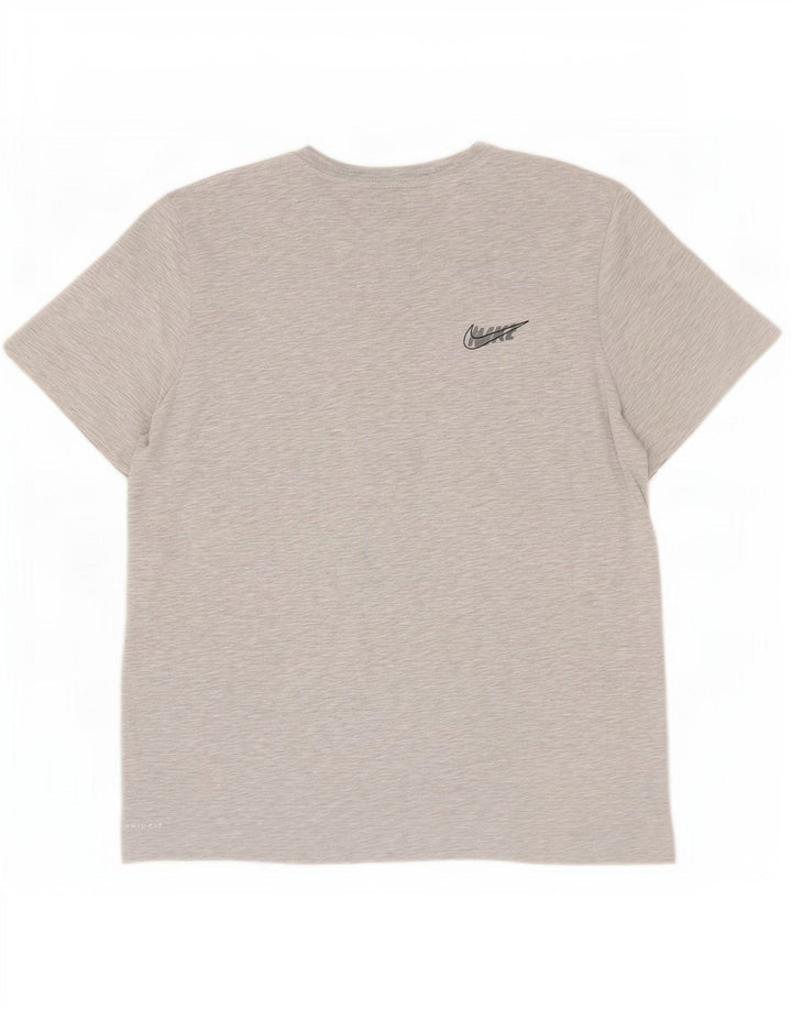 Camiseta Nike Masculina Dri Fit Graphic Top XL Cinza Algodão