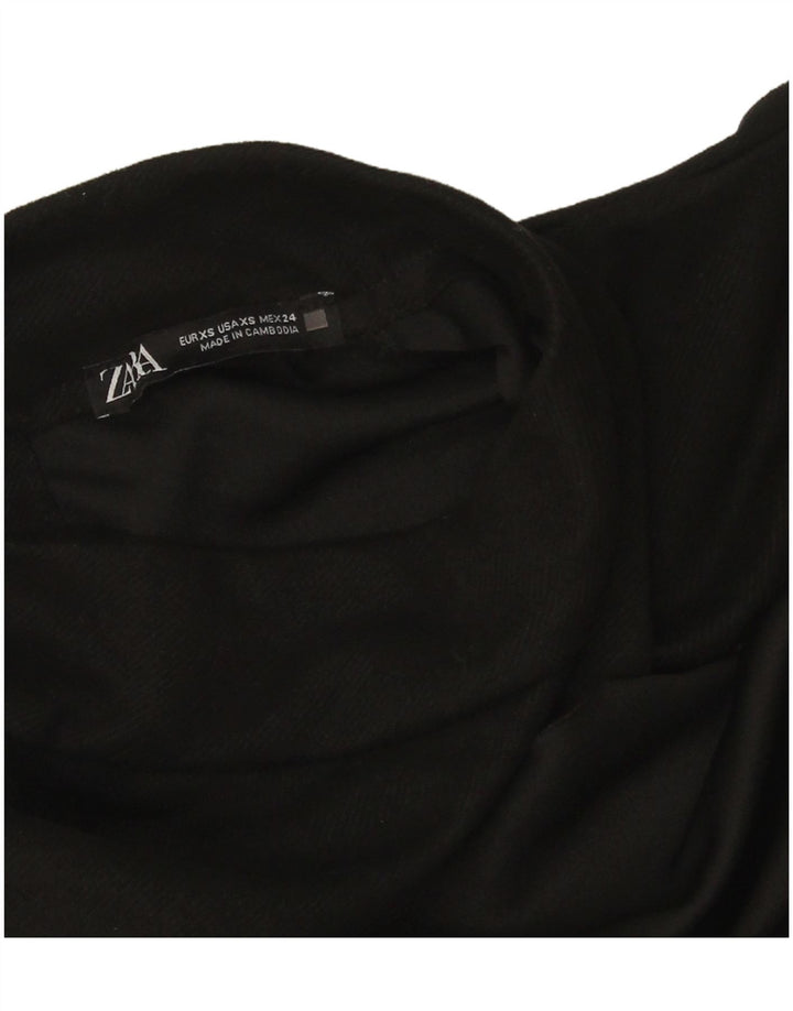 Zara Vestido Shift Feminino Reino Unido 6 XS Preto