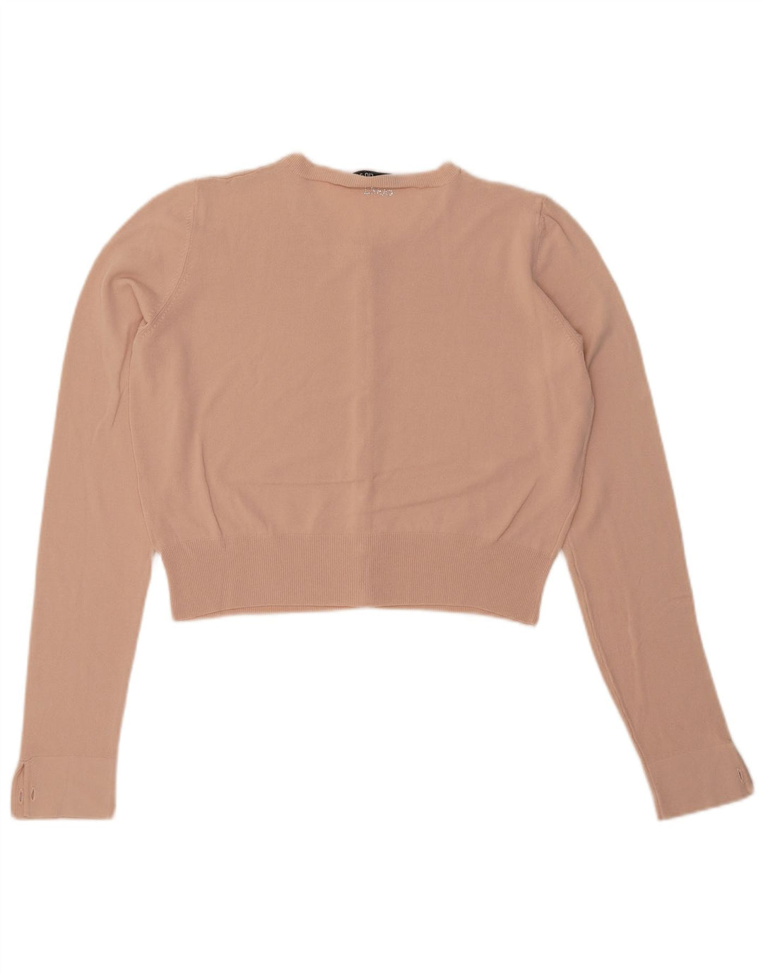 LIU JO Suéter feminino cropped cardigan Reino Unido 14 médio bege