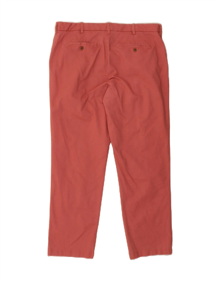 IZOD Mens Salt Water Straight Chino Trousers W38 L32 Pink Cotton Vintage Izod and Second-Hand Izod from Messina Hembry 