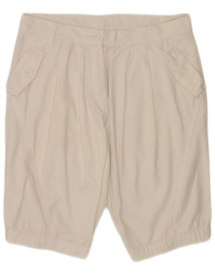 Shorts Chino Feminino Pegged Benetton W30 Médio Algodão Branco