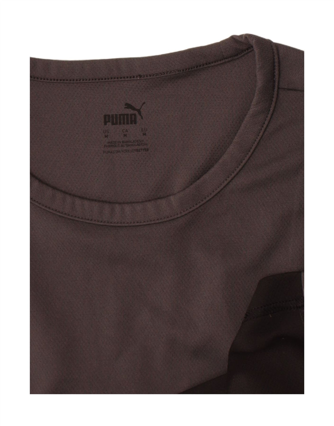 Camiseta masculina Puma Top cinza médio colorblock