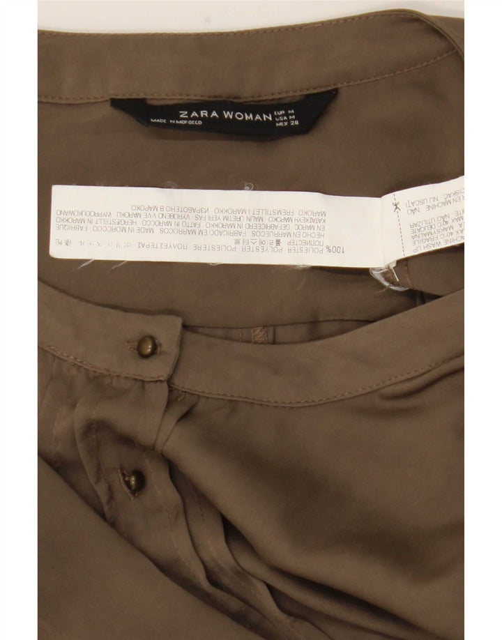 Macacão feminino Zara UK 14 poliéster cáqui médio