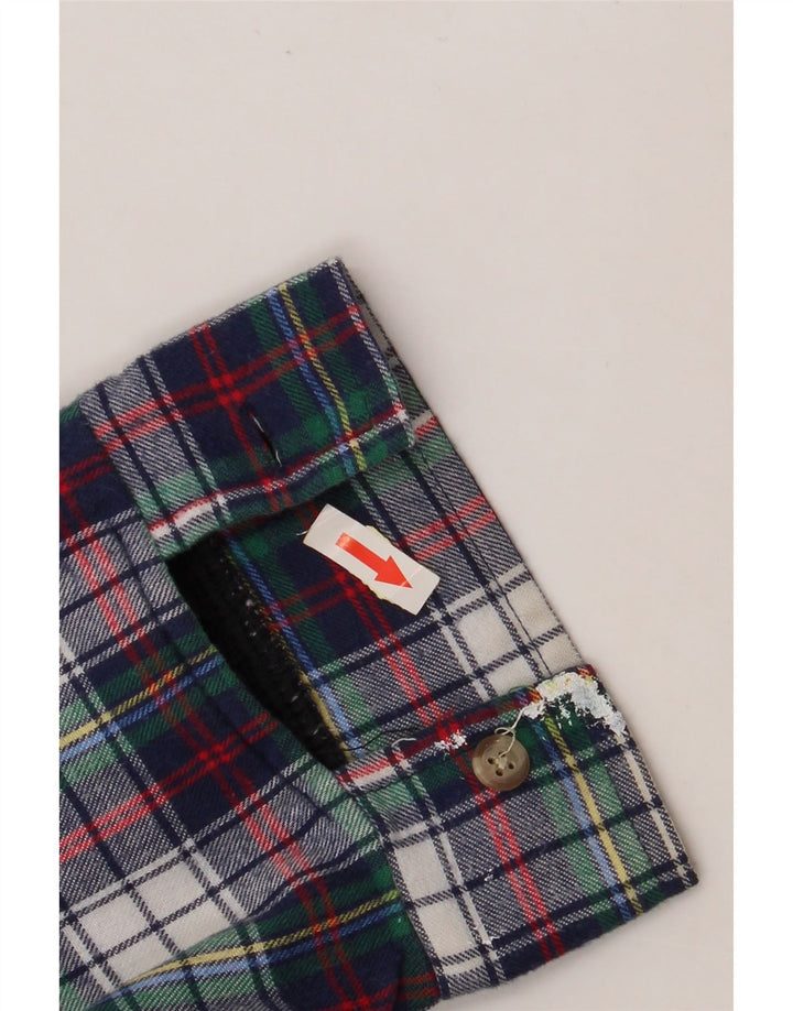 Camisa masculina de flanela WOOLRICH grande xadrez azul marinho