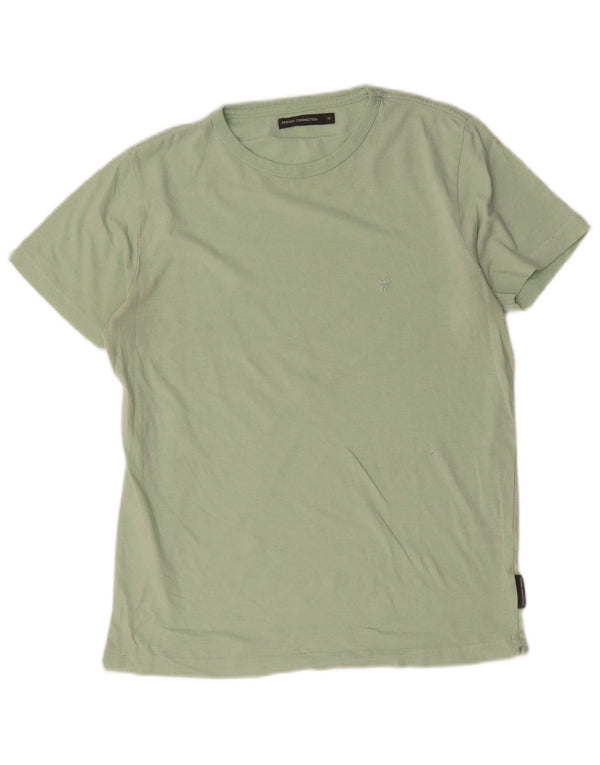 Camiseta masculina French Connection Top algodão verde médio