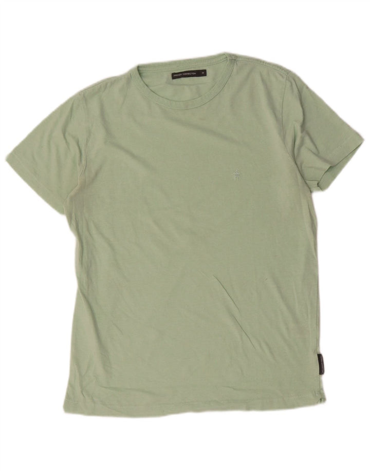 Camiseta masculina French Connection Top algodão verde médio