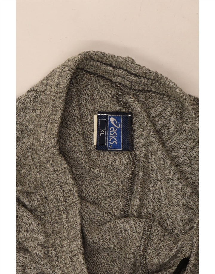 Calça de treino feminina ASICS UK 18 XL cinza algodão