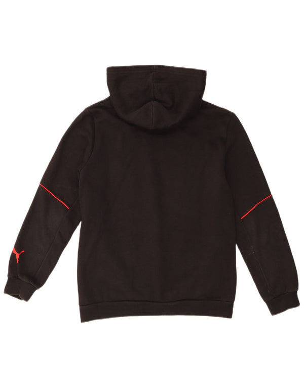 Jumper com capuz gráfico Puma Boys 13-14 anos preto algodão