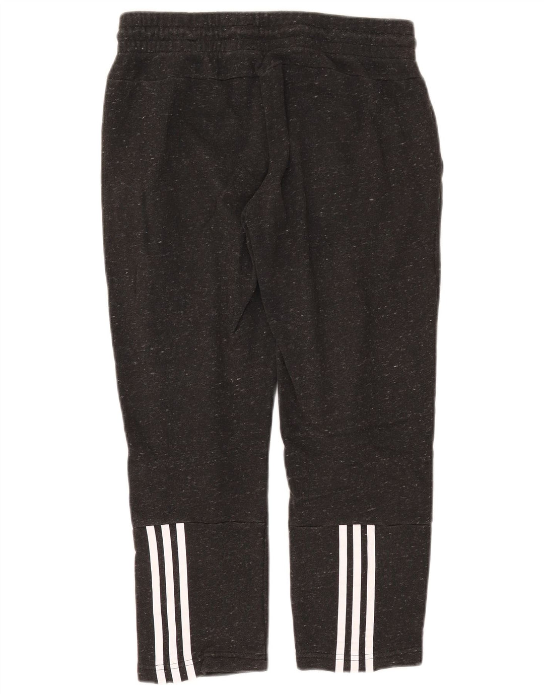 Calça de treino feminina ADIDAS Reino Unido 12/14 cinza médio manchado de algodão