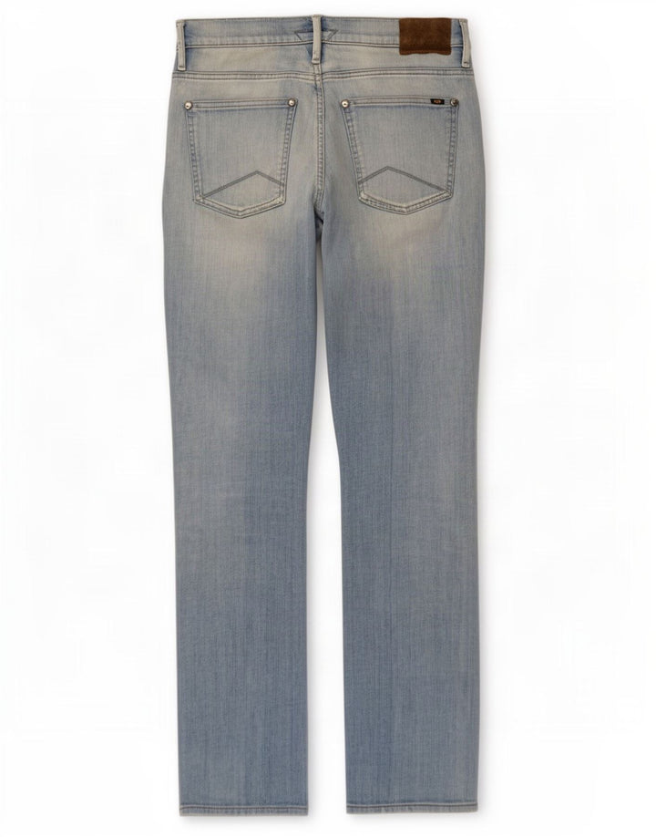 Meltin' Pot Calça jeans reta masculina W34 L32 algodão azul