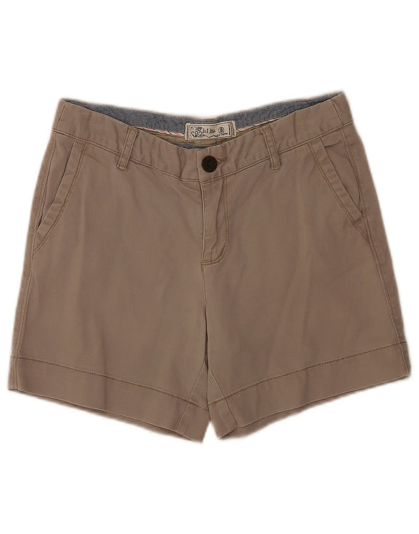 Fat Face Womens Chino Shorts UK 8 Small W28 Grey Cotton