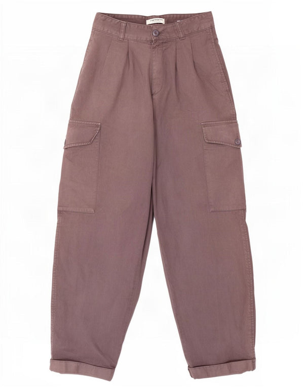 Carhartt Womens High Waist Relaxed Fit Cargo Trousers W26 L28 Brown Cotton