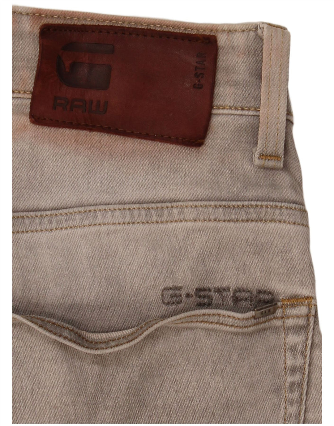 Jeans cônicos masculinos G-Star W34 L30 cinza
