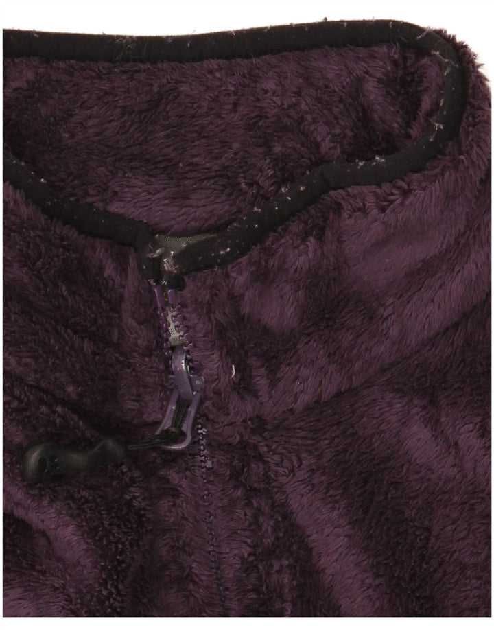 Jaqueta de lã feminina Jack Wolfskin Reino Unido 16 grande poliéster roxo