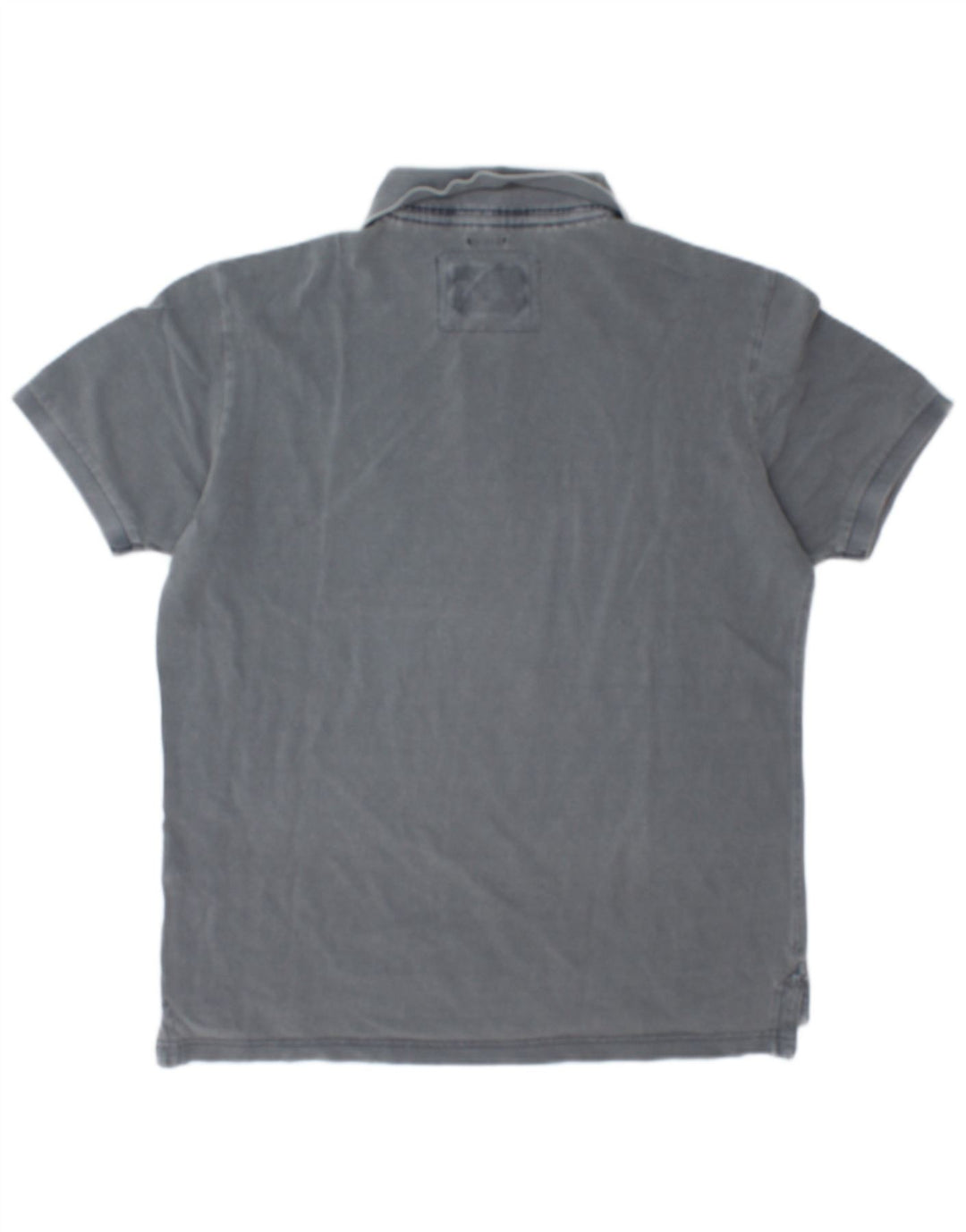 Camisa polo masculina Henry Cottons Slim Fit algodão cinza médio